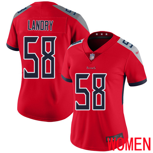 Tennessee Titans Limited Red Women Harold Landry Jersey NFL Football #58 Inverted Legend->women nfl jersey->Women Jersey